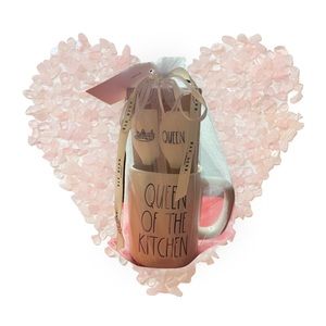 Rae Dunn “Queen of The Kitchen” Mug and tiny spatulas. Super cute Gift idea!